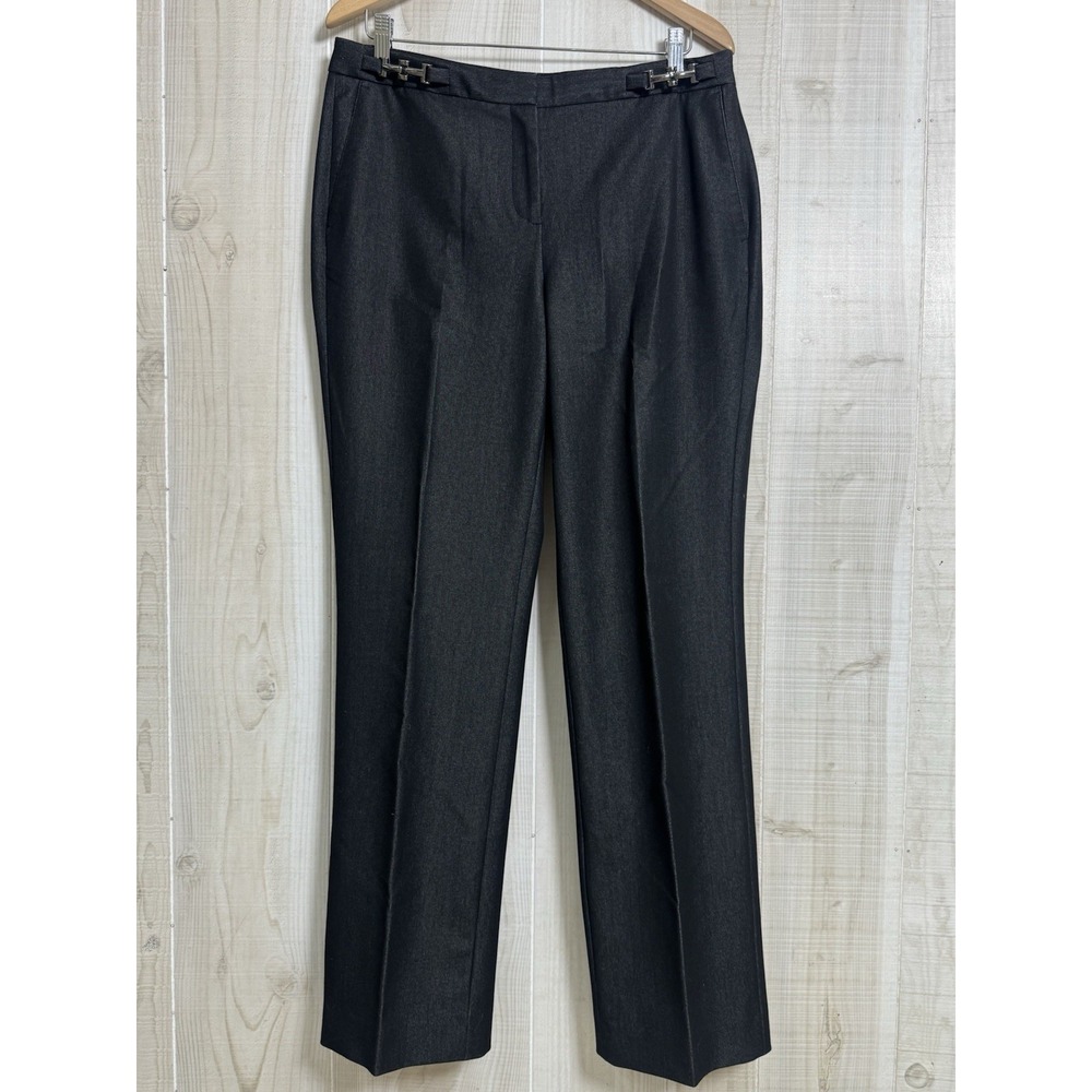 Dana Buchman Women's Trouser Pants 8 Charcoal Career Classic